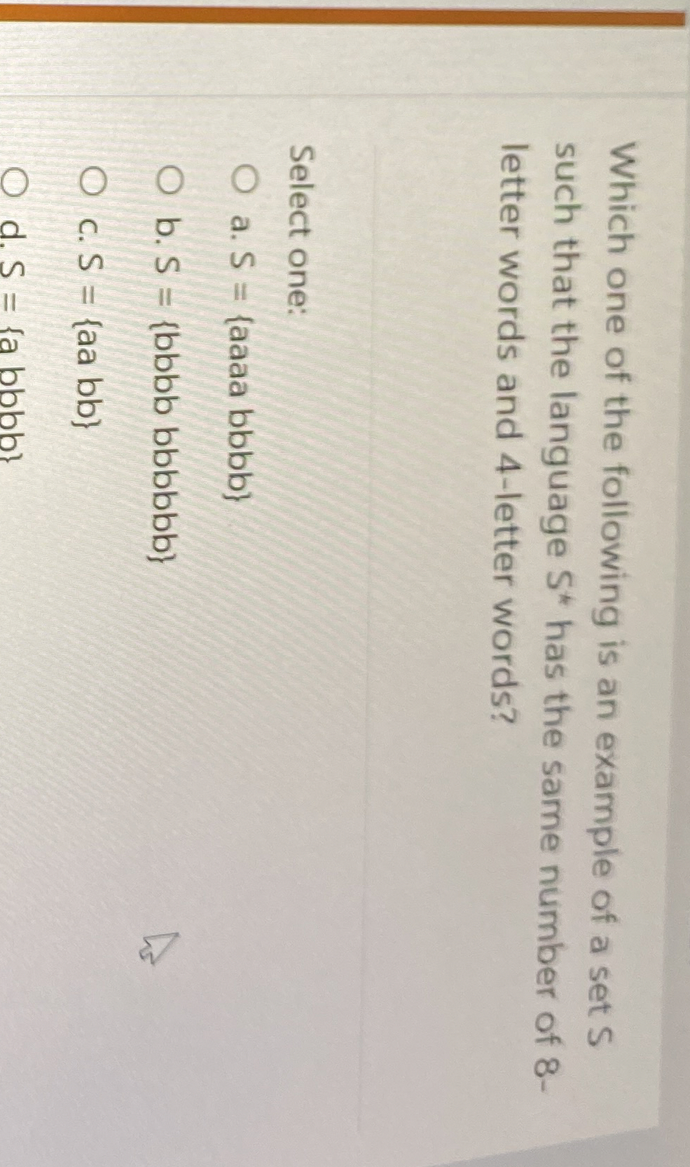 Which one of the following is an example of a set