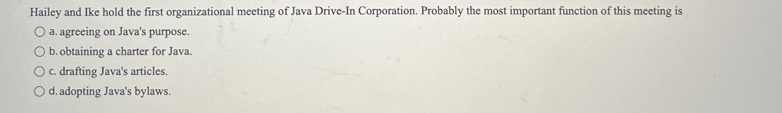 Hailey and Ike hold the first organizational