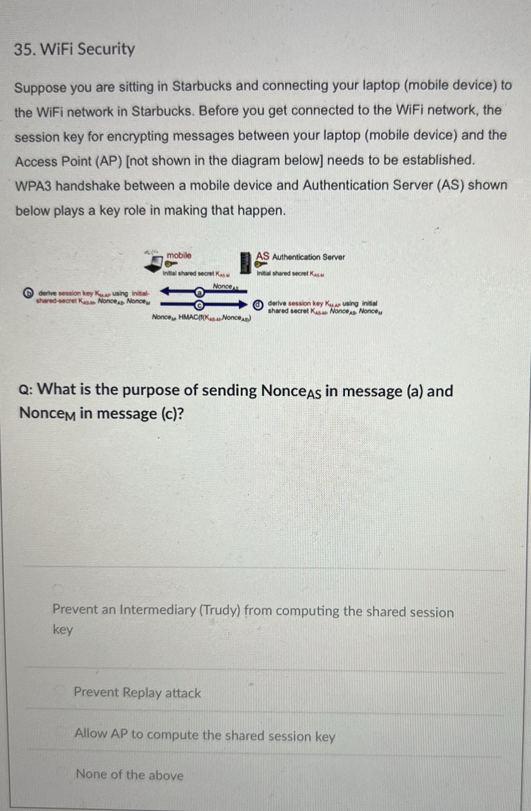 WiFi Security Suppose you are sitting in