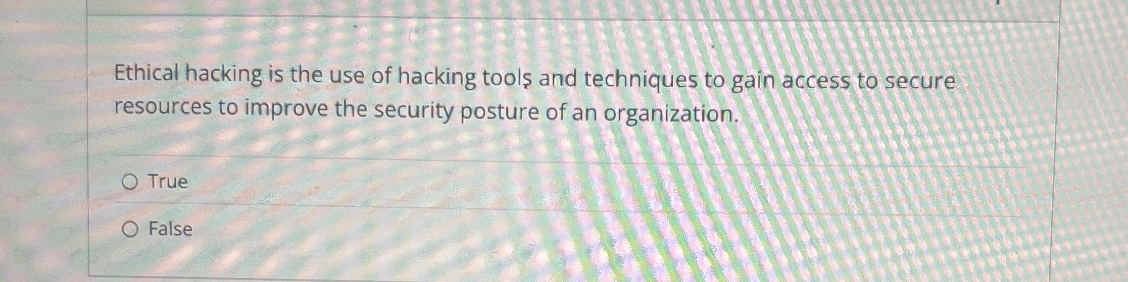 Ethical hacking is the use of hacking tools and