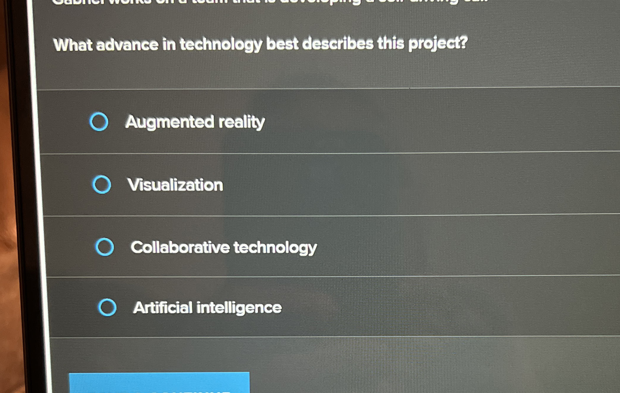 What advance in technology best describes this