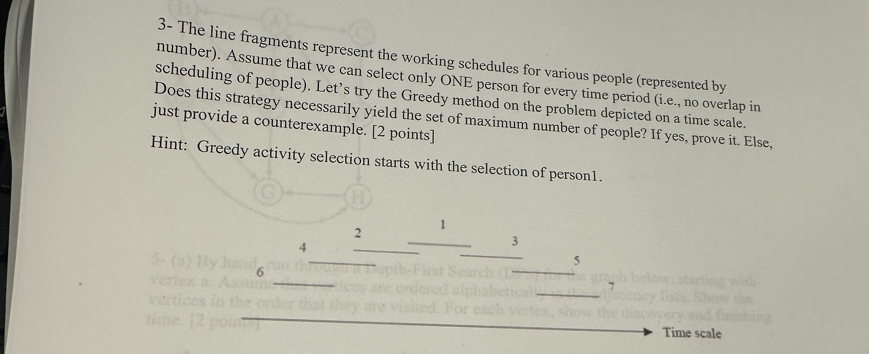 3 - The line fragments represent the working