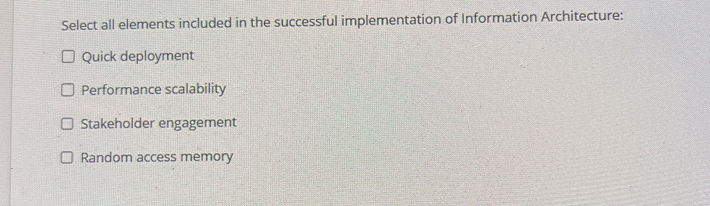 Select all elements included in the successful