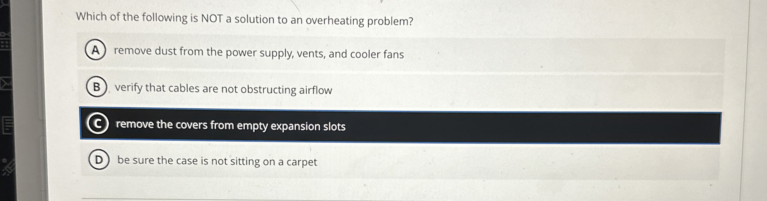 Which of the following is NOT a solution to an