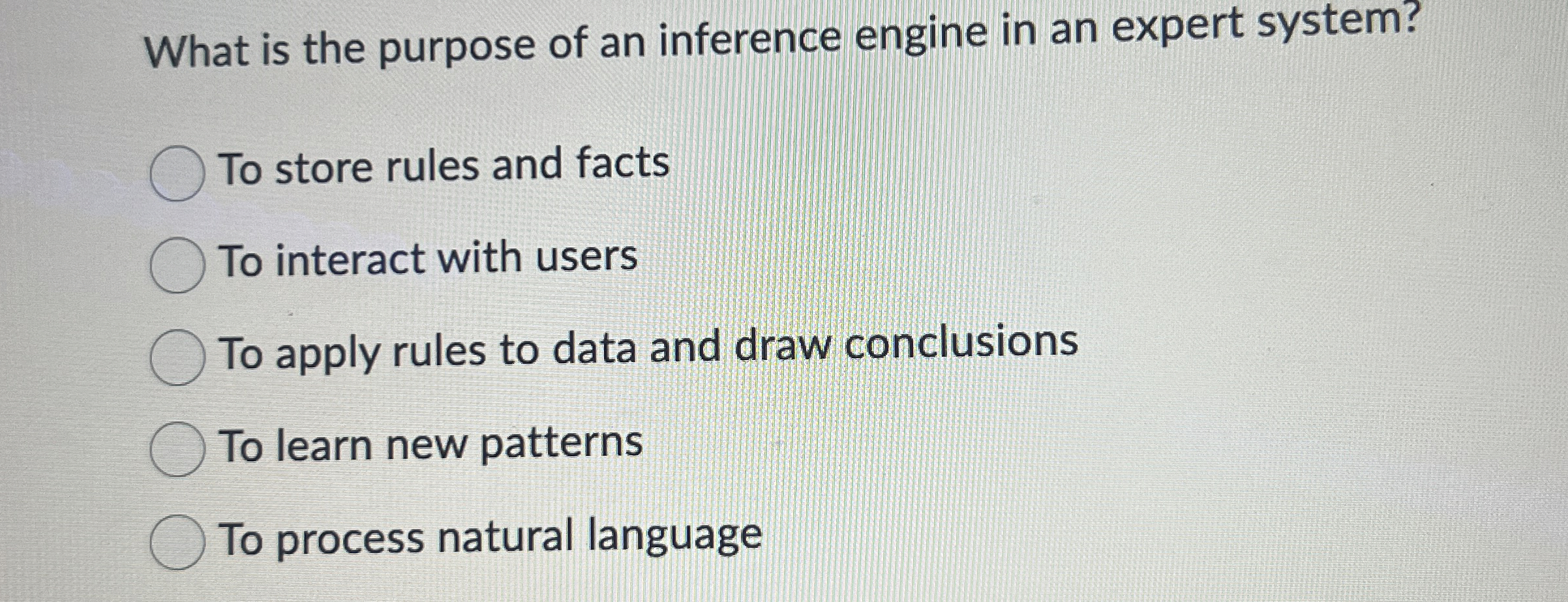 What is the purpose of an inference engine in an