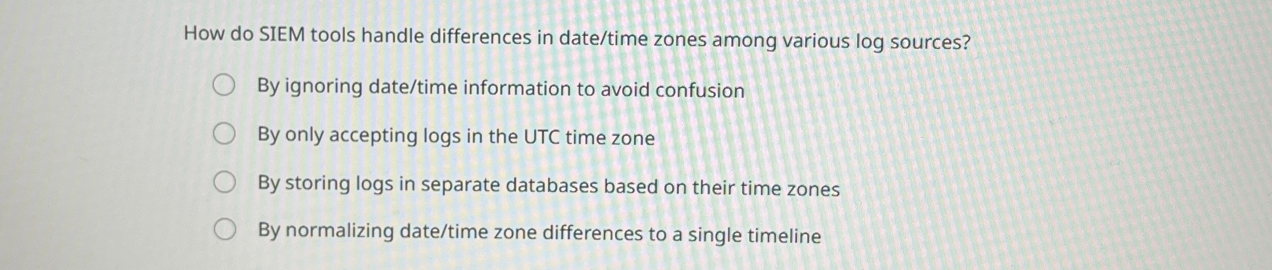 How do SIEM tools handle differences in date /