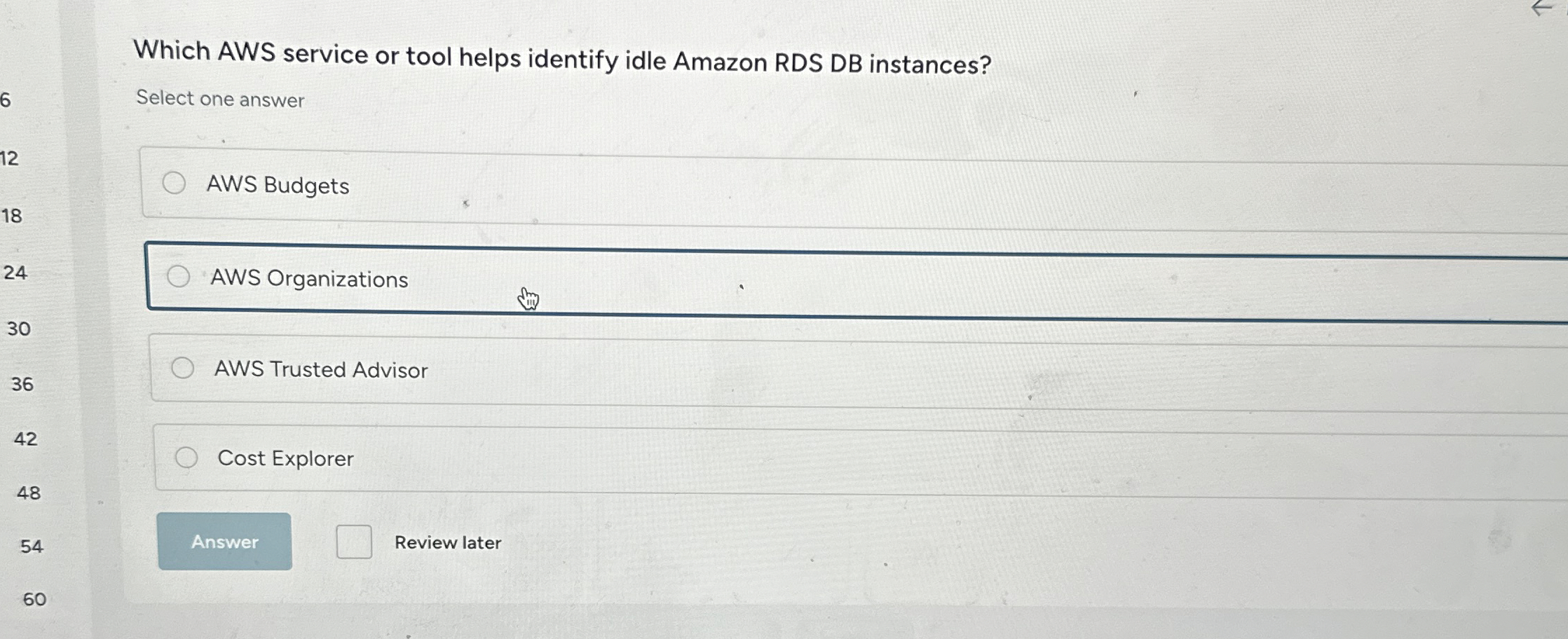 Which AWS service or tool helps identify idle