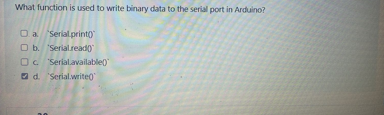 What function is used to write binary data to the