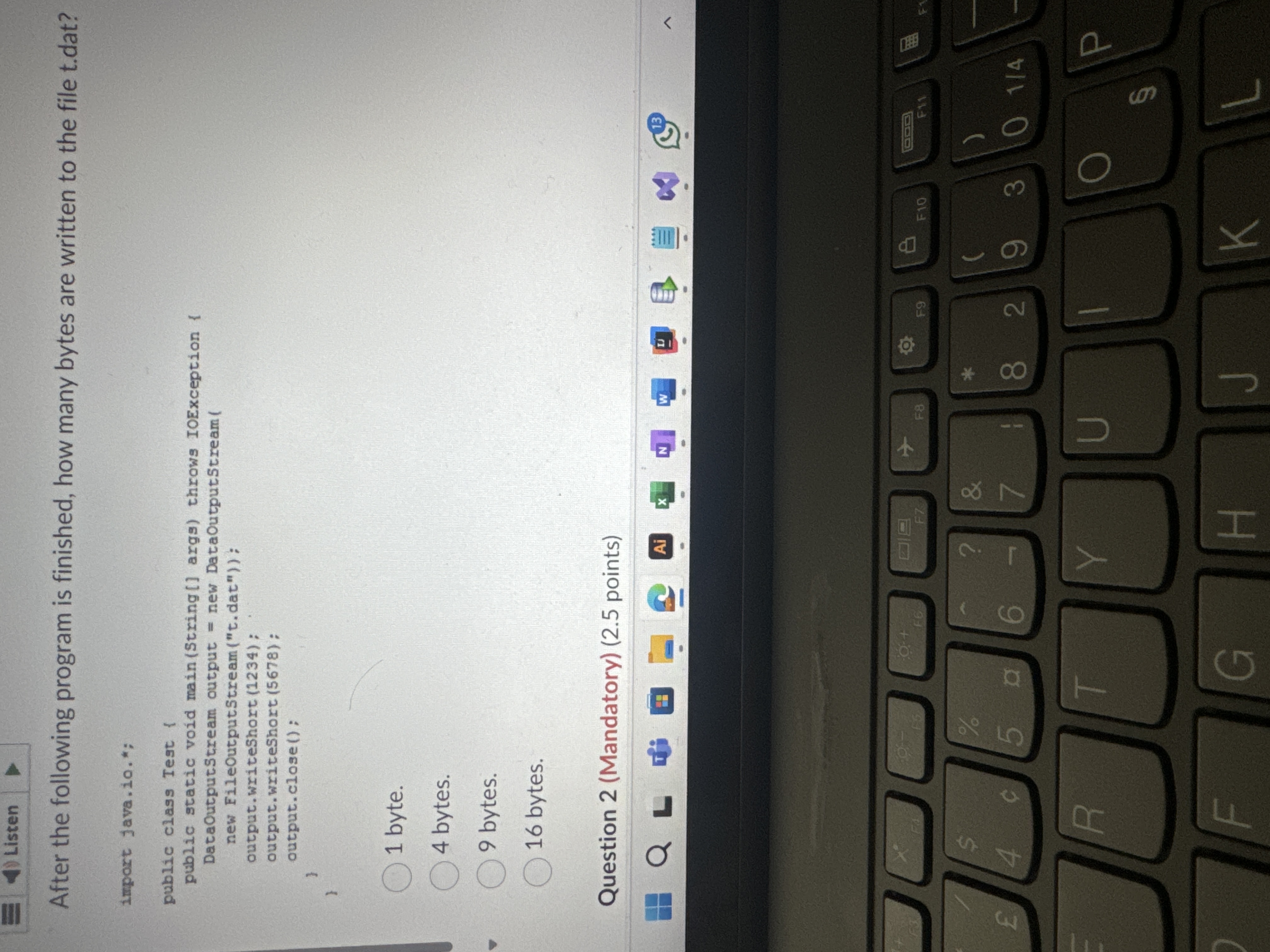 After the following program is finished, how many