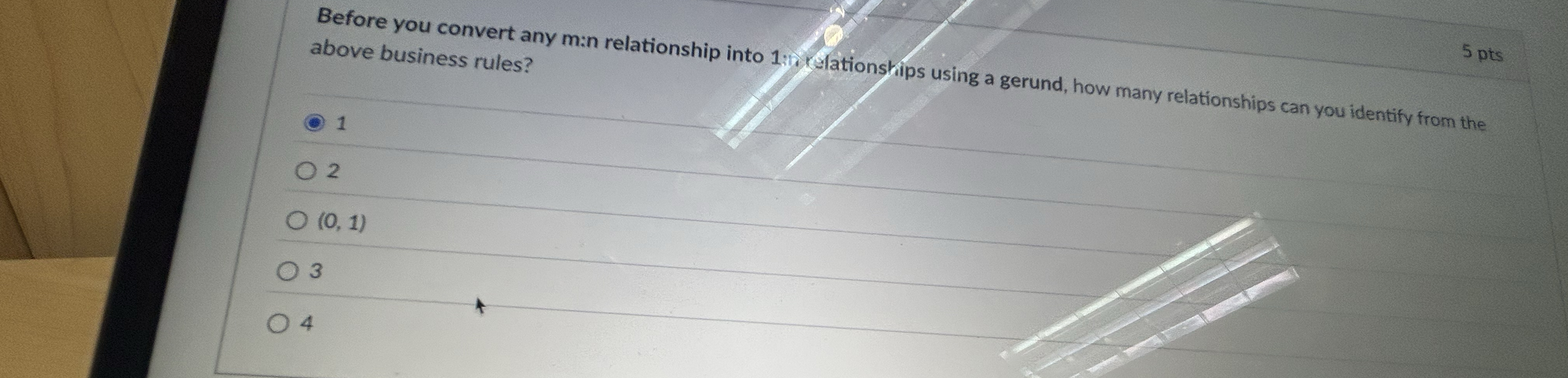 before you convert any m:n relationship into 1