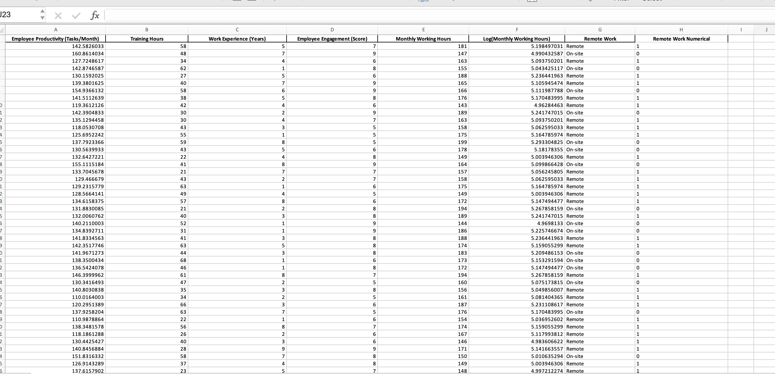 This is a part of my Excel sheet. I am trying to