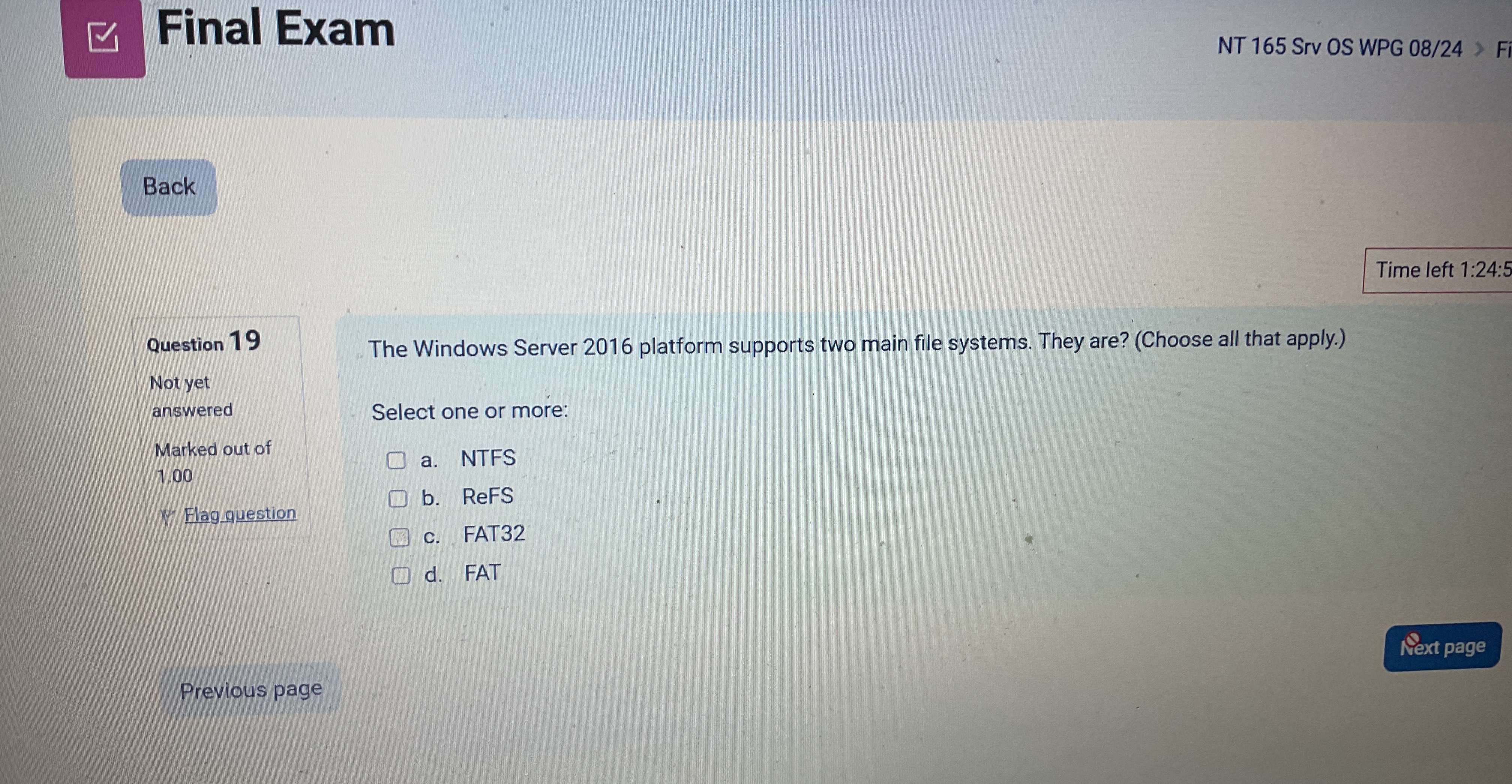 The Windows Server 2 0 1 6 platform supports two