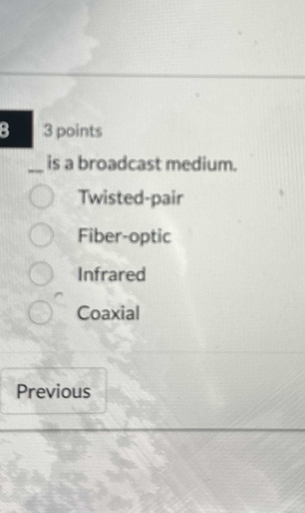 3 points is a broadcast medium. Twisted - pair