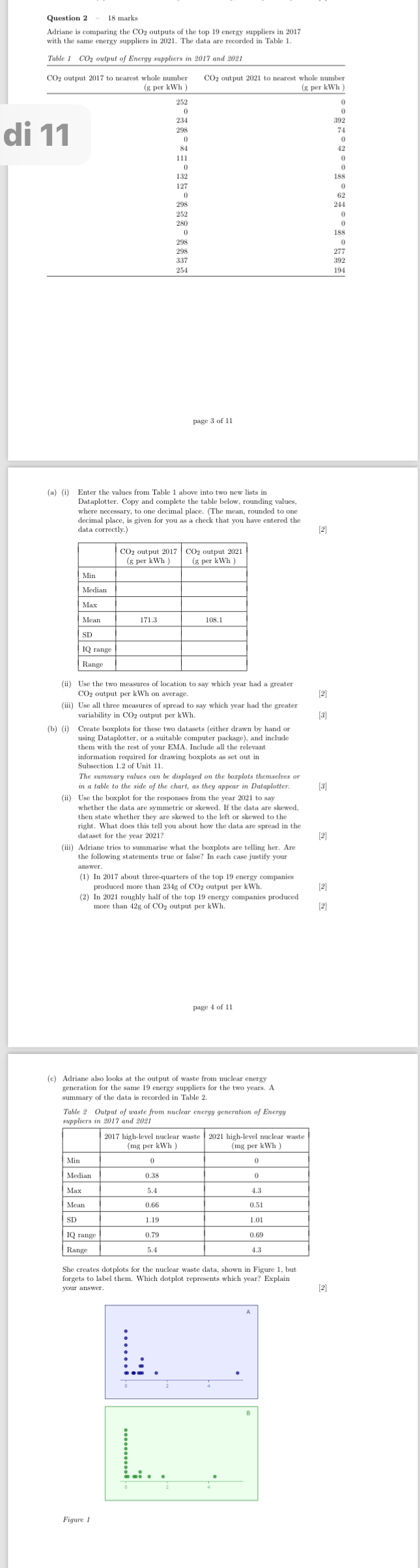 Table 1 , C O 2 output of Energy suppliers in 2 0