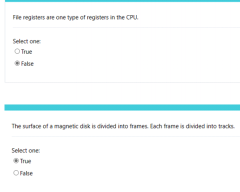 File registers are one type of registers in the