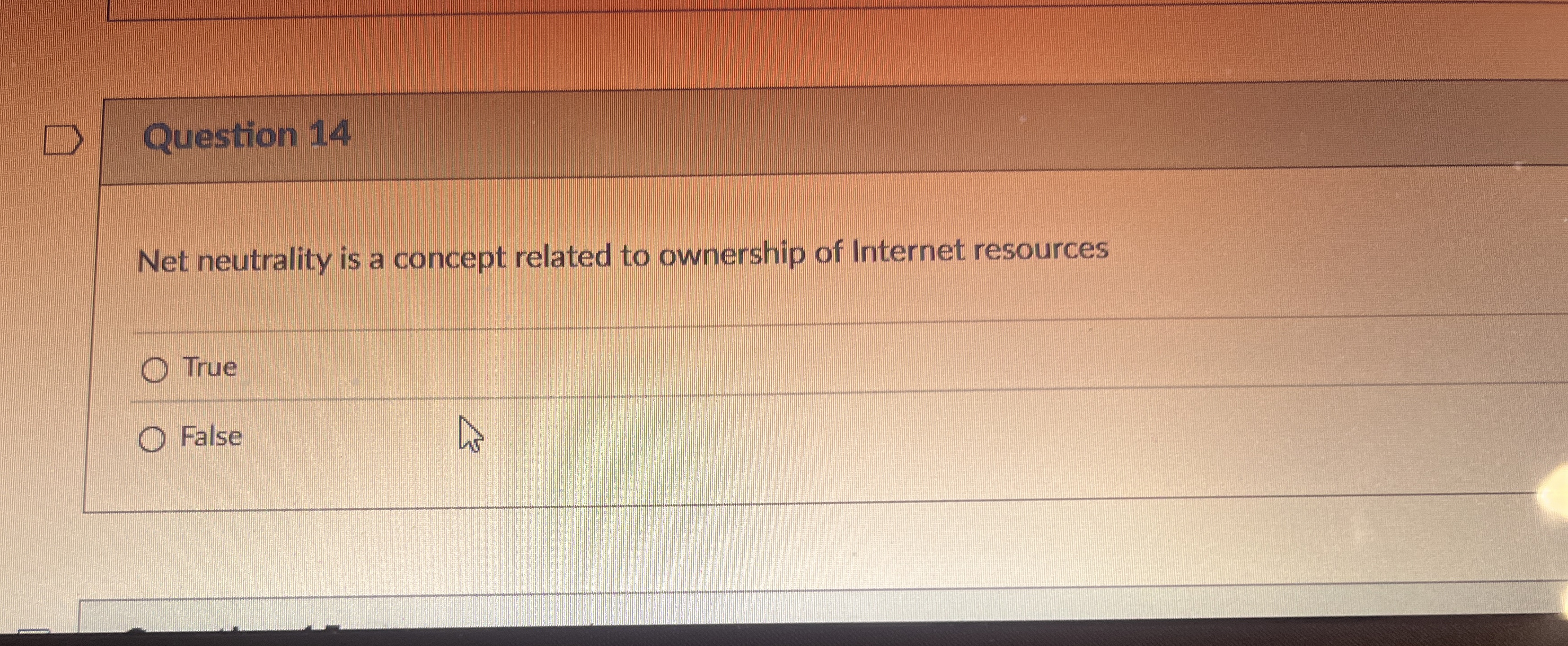 Question 1 4 Net neutrality is a concept related