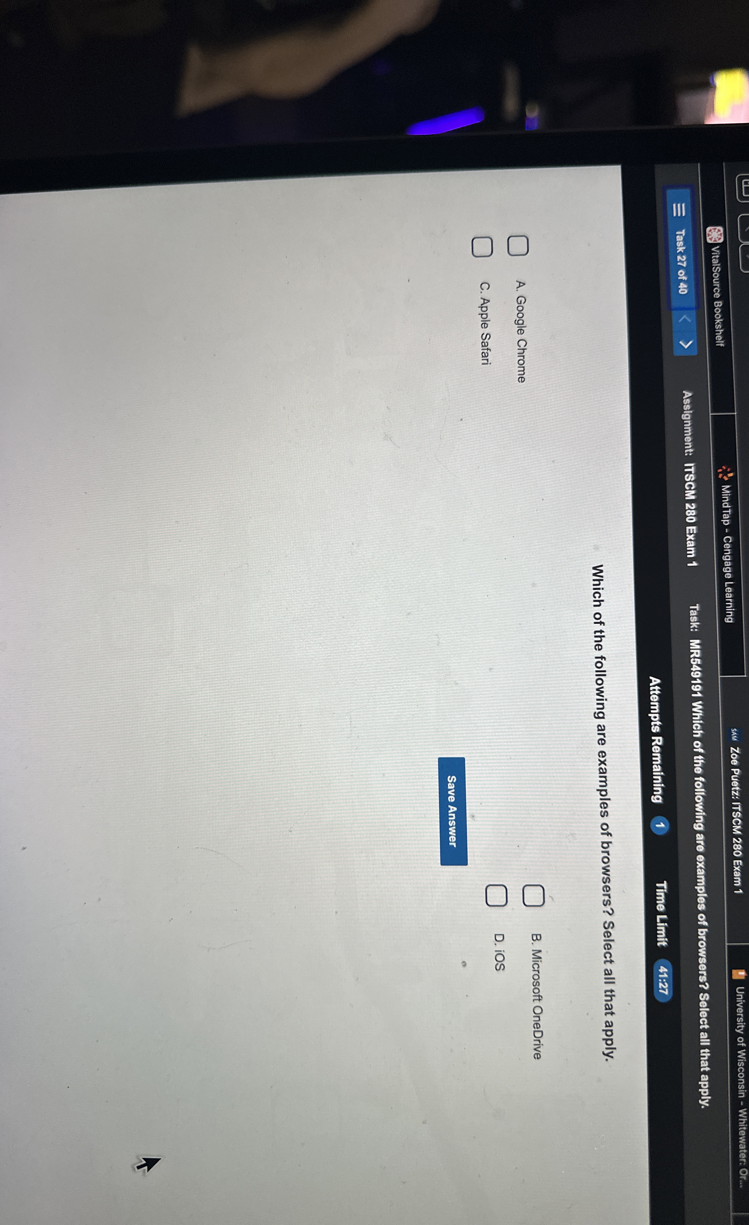 Which of the following are examples of browsers?