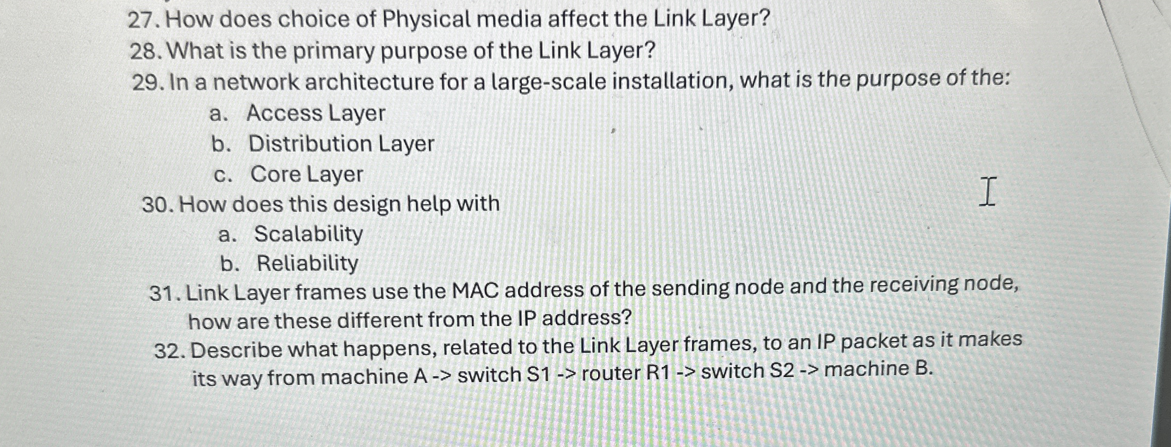 How does choice of Physical media affect the Link