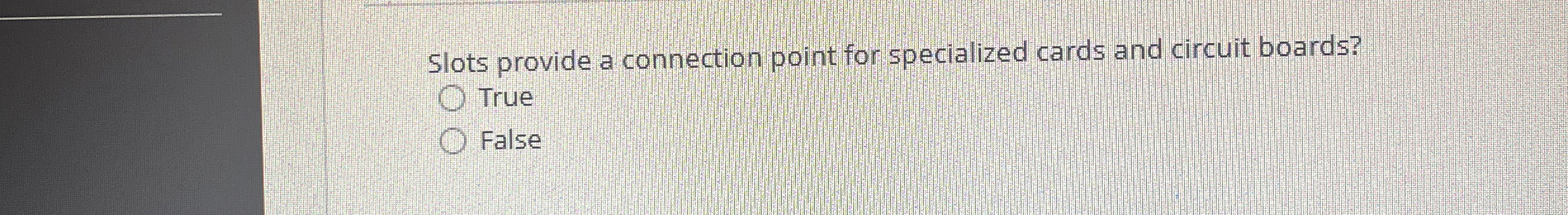 Slots provide a connection point for specialized