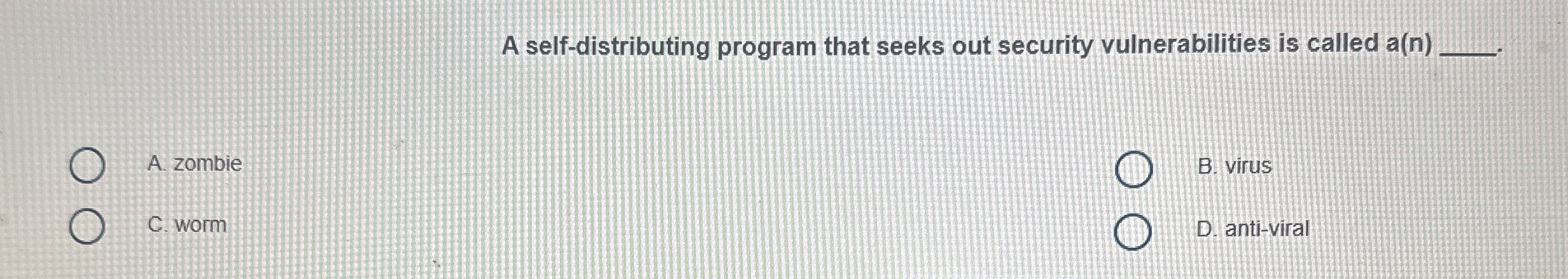 A self - distributing program that seeks out