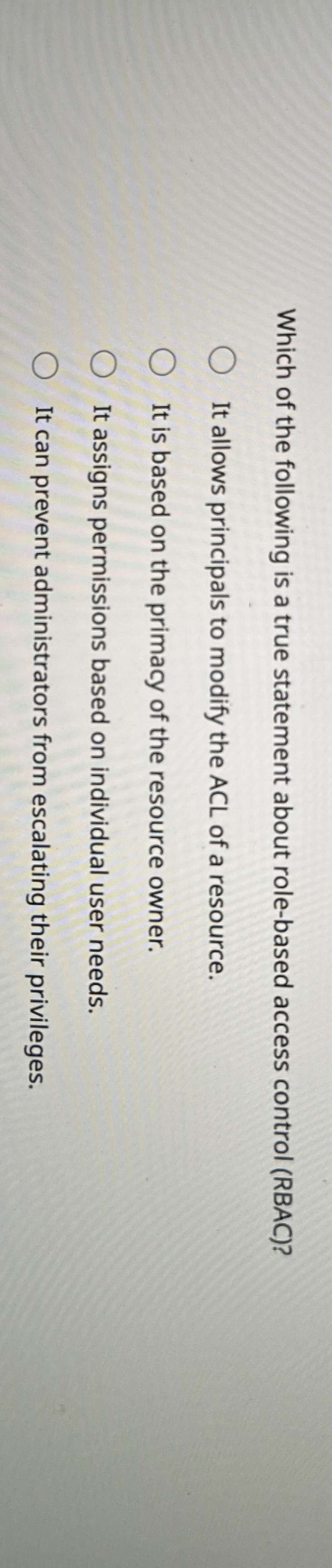 Which of the following is a true statement about