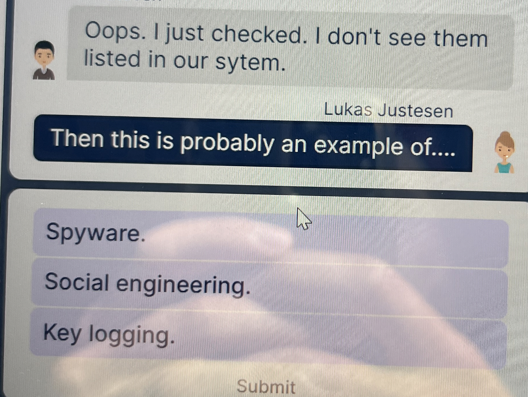 Oops. I just checked. I don't see them listed in