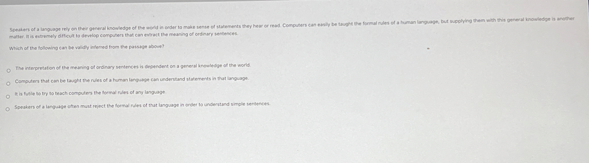 matter. It is extremely difficult to develop