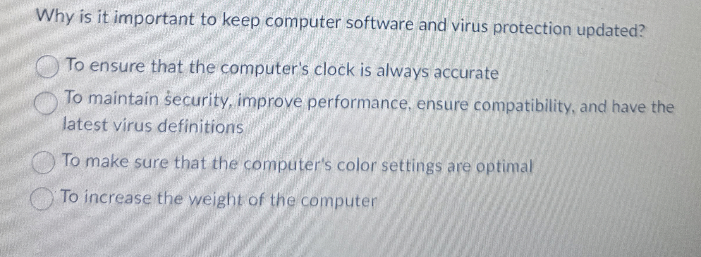Why is it important to keep computer software and