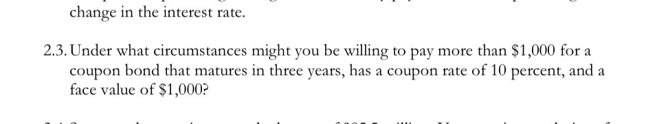 u... - .. - - u change in the interest rate. 2.3.