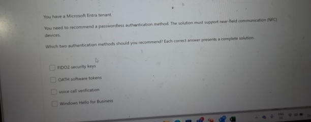 You have a Microsoft Entra tenant. You need to