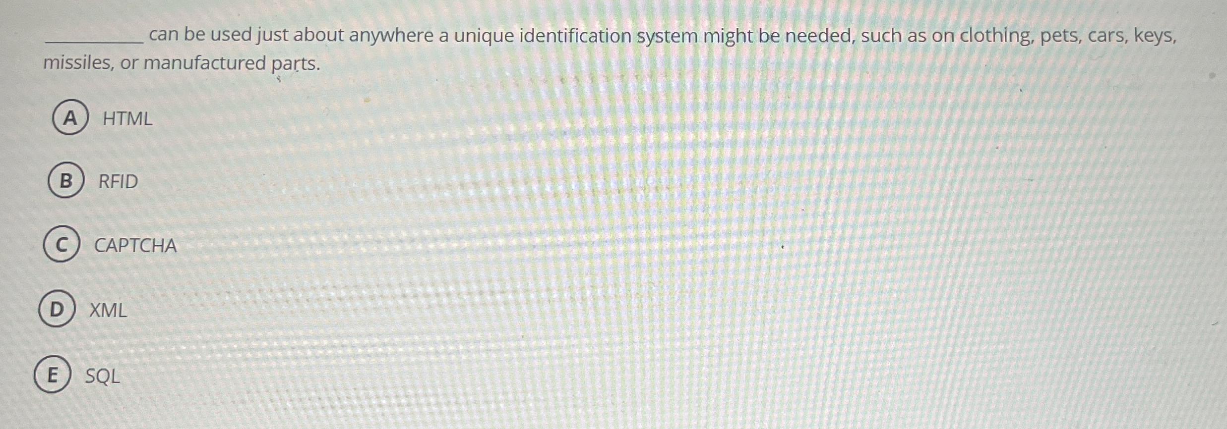 can be used just about anywhere a unique