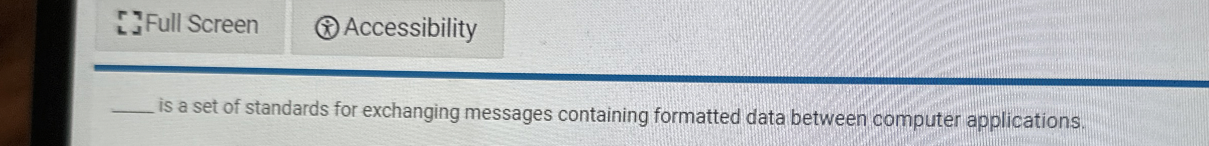 Full Screen Accessibility is a set of standards