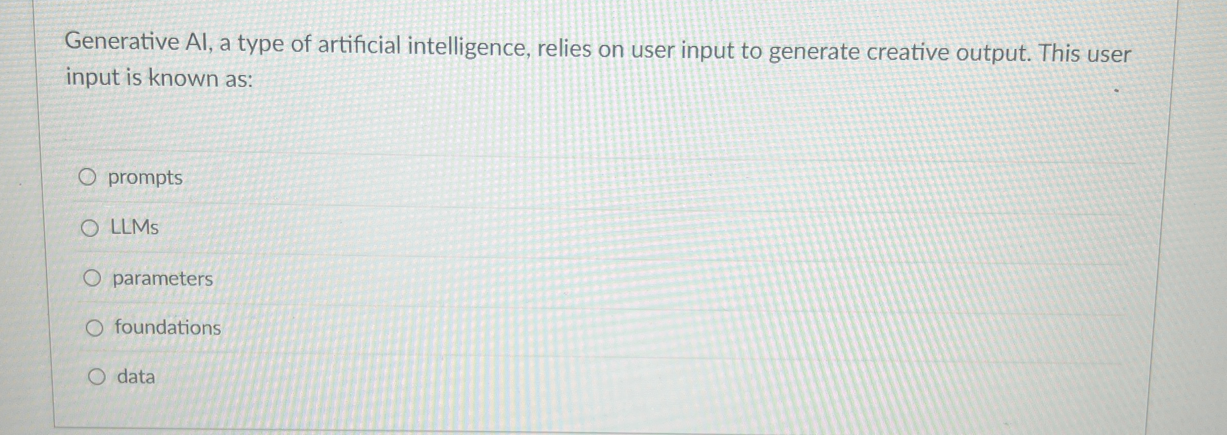 Generative Al , a type of artificial