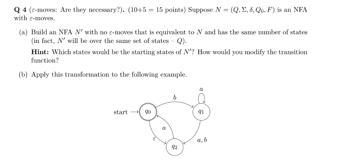 Q - moves: Are they necessary? ) . points )