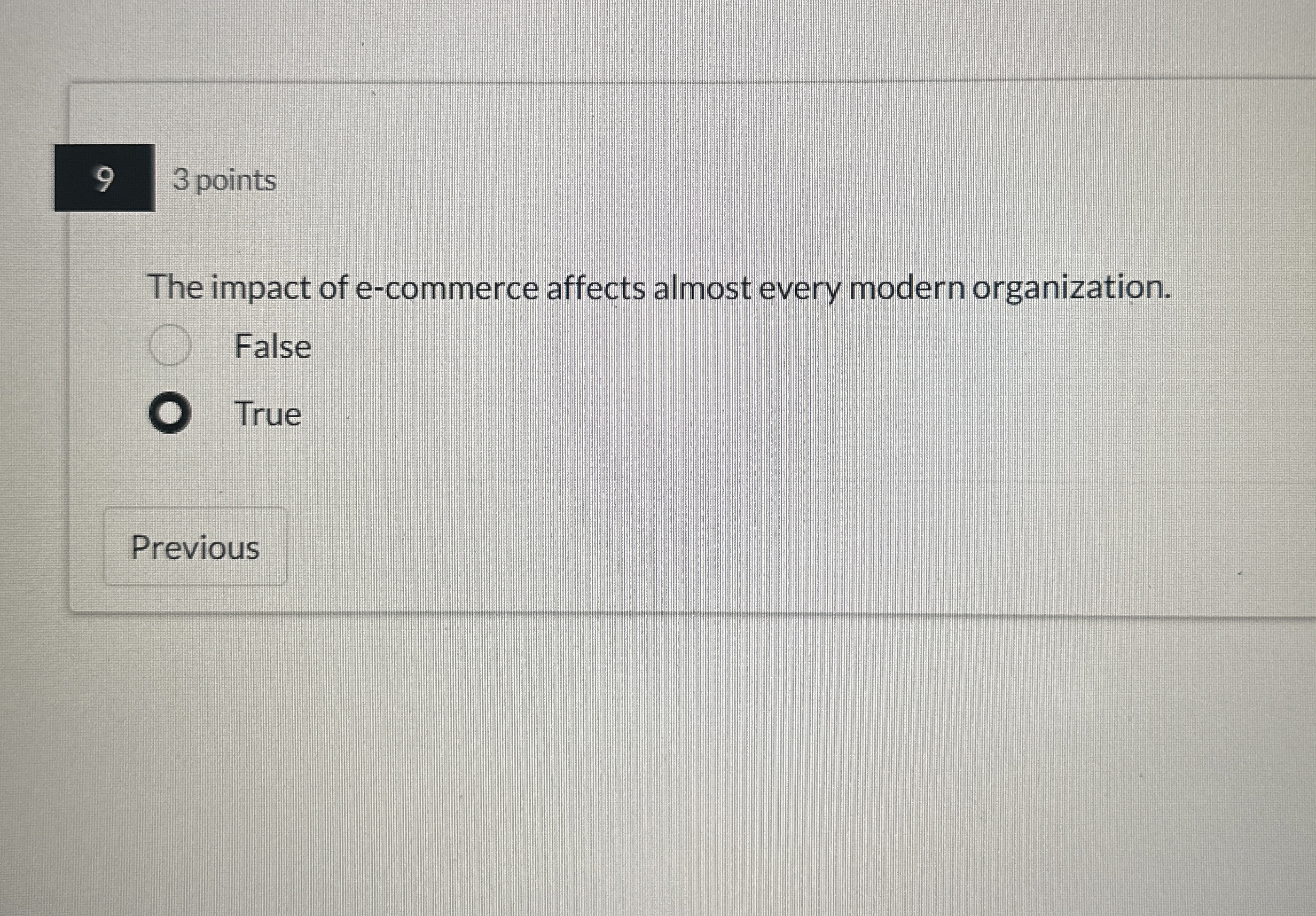 9 3 points The impact of e - commerce affects