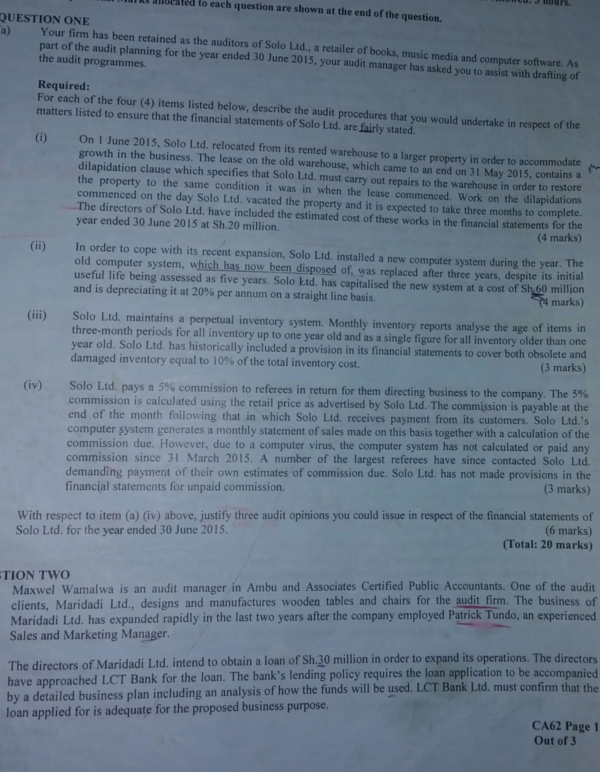 Help tackle this. Question 5 Anne & Henry are