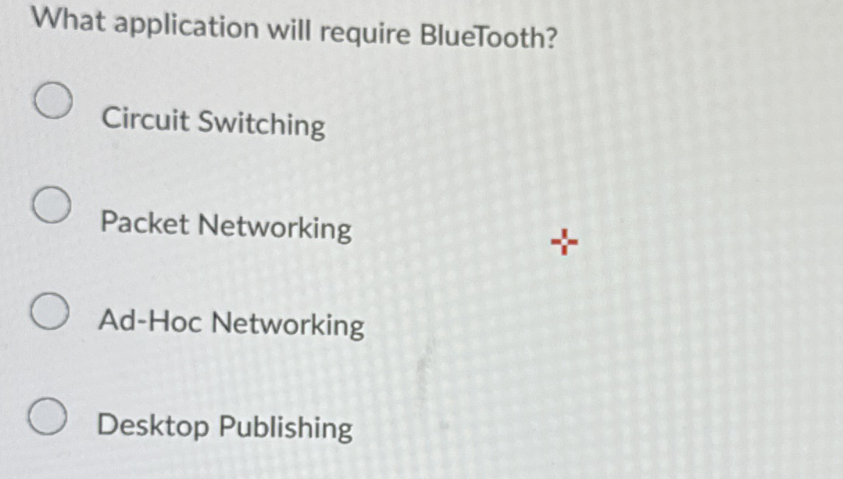 What application will require BlueTooth? Circuit