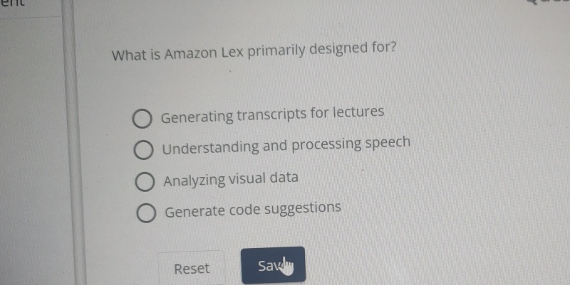 What is Amazon Lex primarily designed for?