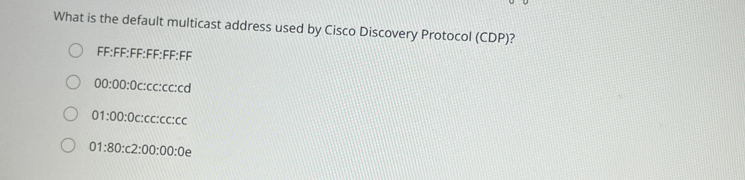 What is the default multicast address used by