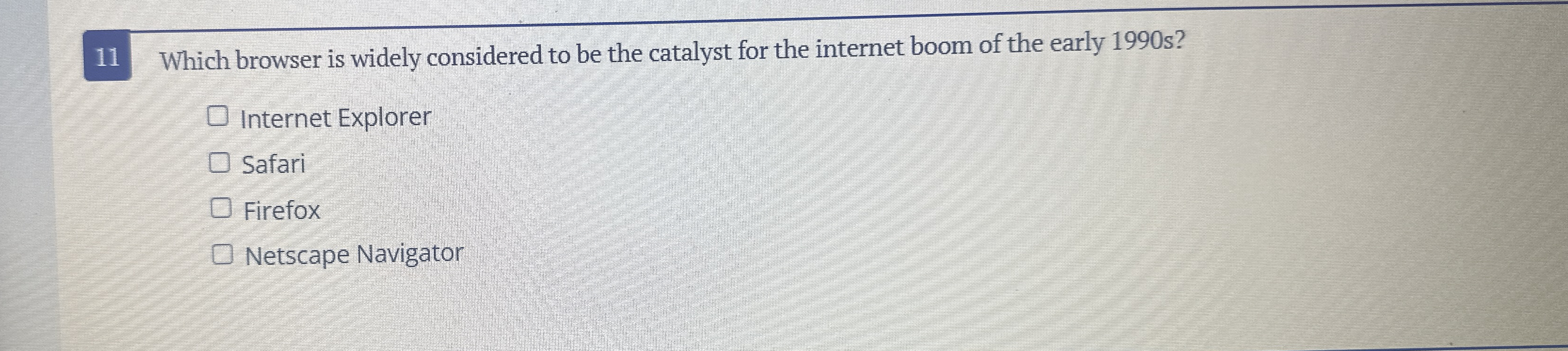 1 1 Which browser is widely considered to be the