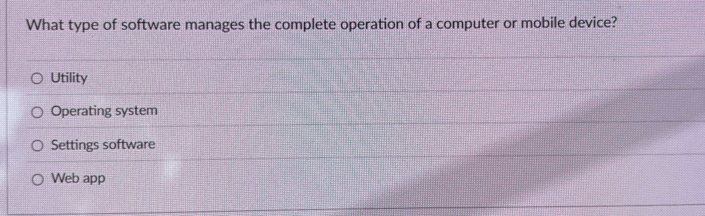 What type of software manages the complete
