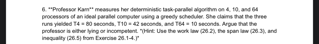measures her deterministic task - parallel
