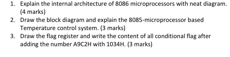 Explain the internal architecture of 8 0 8 6