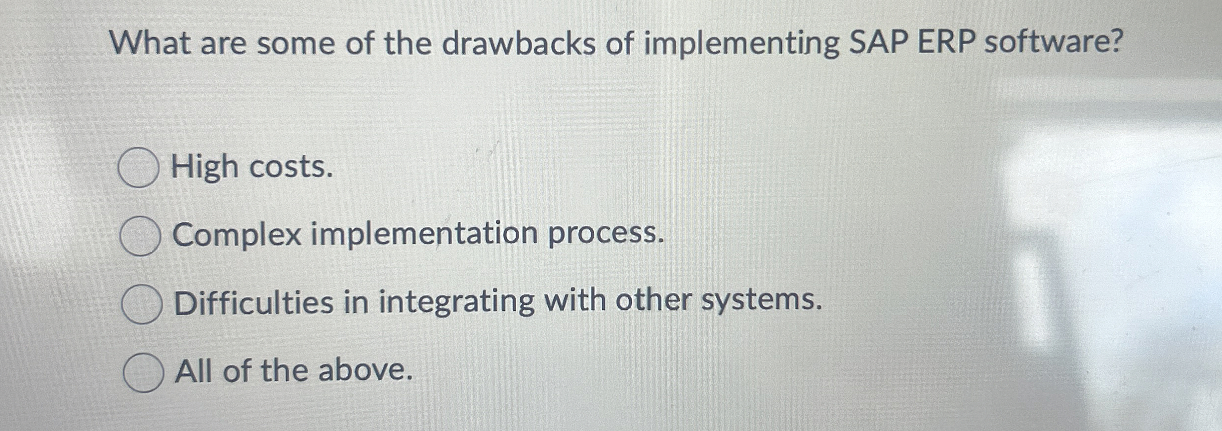 What are some of the drawbacks of implementing