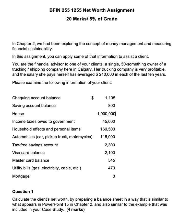 Hi, i need help to answer the attached. BFIN 255