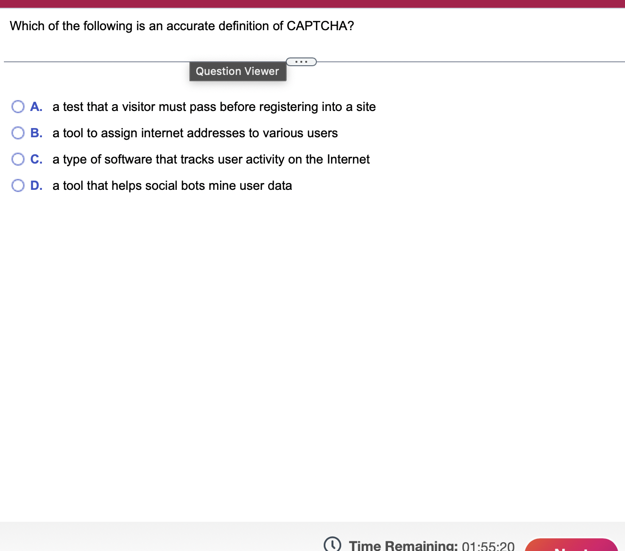 Which of the following is an accurate definition