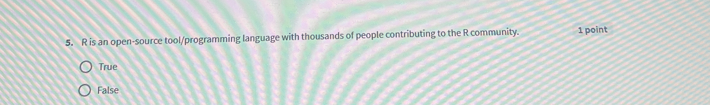 R is an open - source tool / programming language