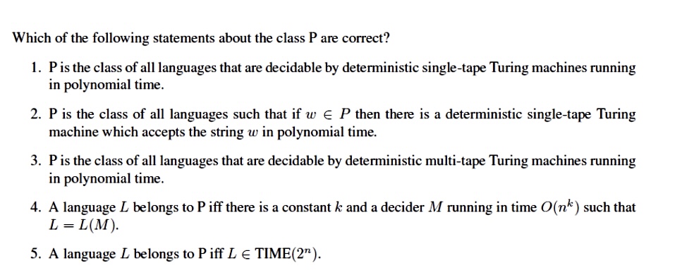 Which of the following statements about the class