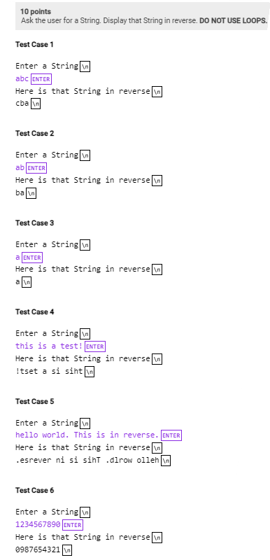 In JAVA. Ask the user for a String. Display that