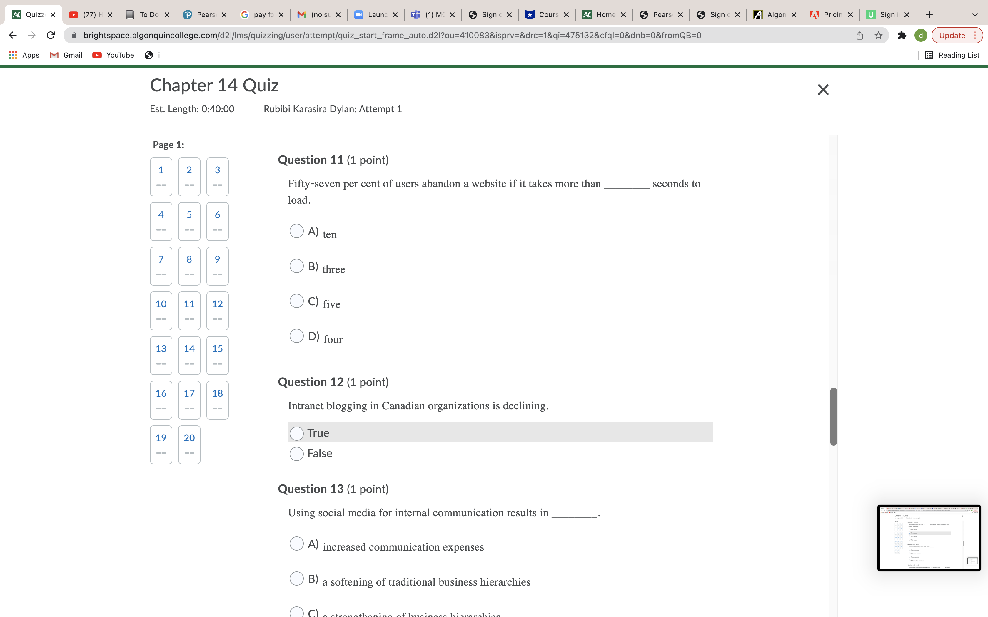 Ac Quizz X (77) + X To Do X Pears x G pay fo x M